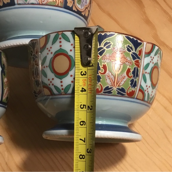 Arita Pottery Kiyohide~3 Gold Saiko Imari Picture Change Japanese Tableware - Picture 8 of 9